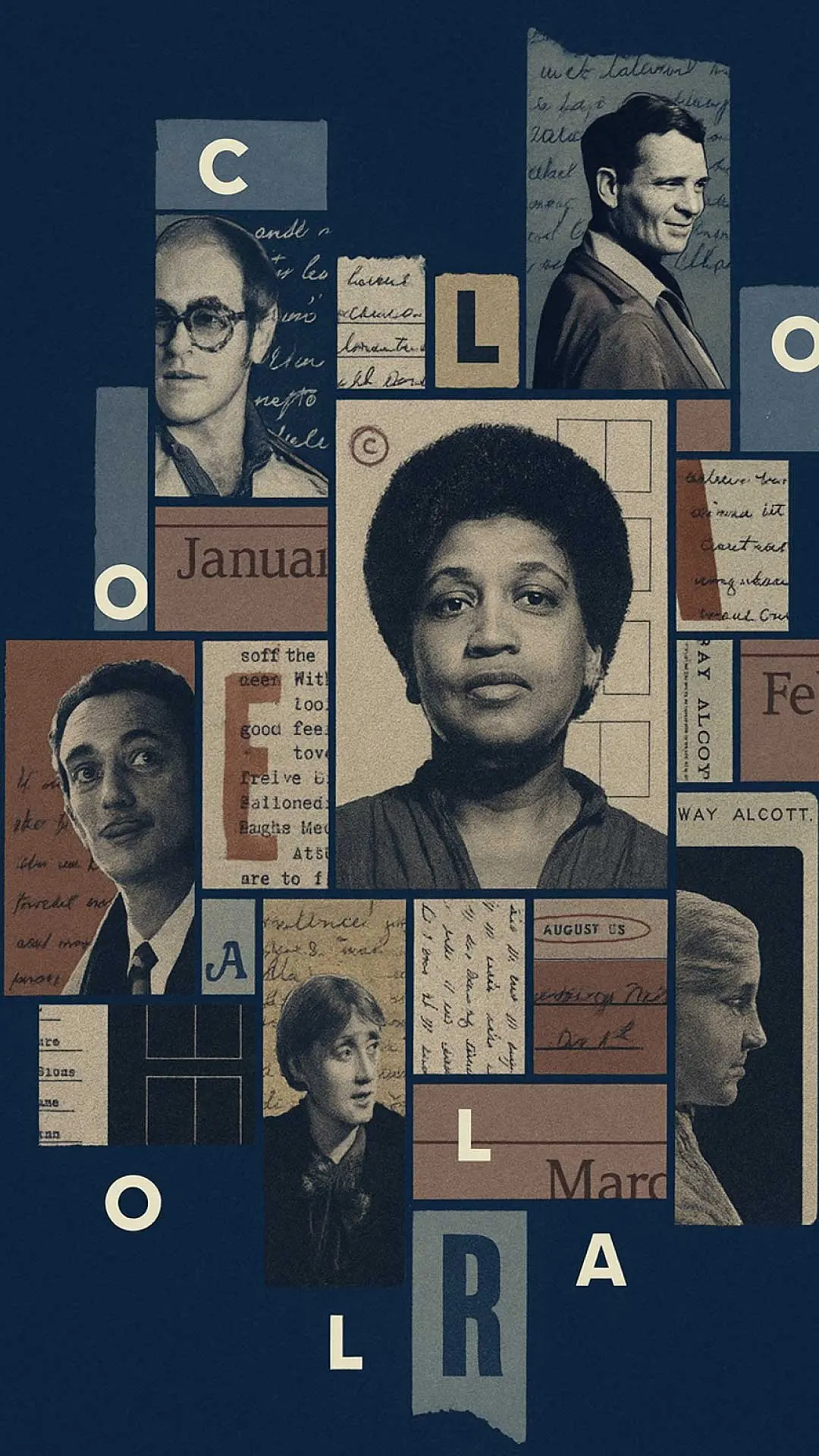 Visual abstrak monokrom dengan nuansa sinematik